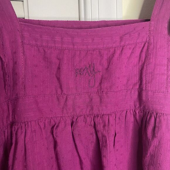 Y2K Roxy Womens Size 9 Junior Zip Summer SunDress Square Neck Mini Lined - Picture 8 of 11